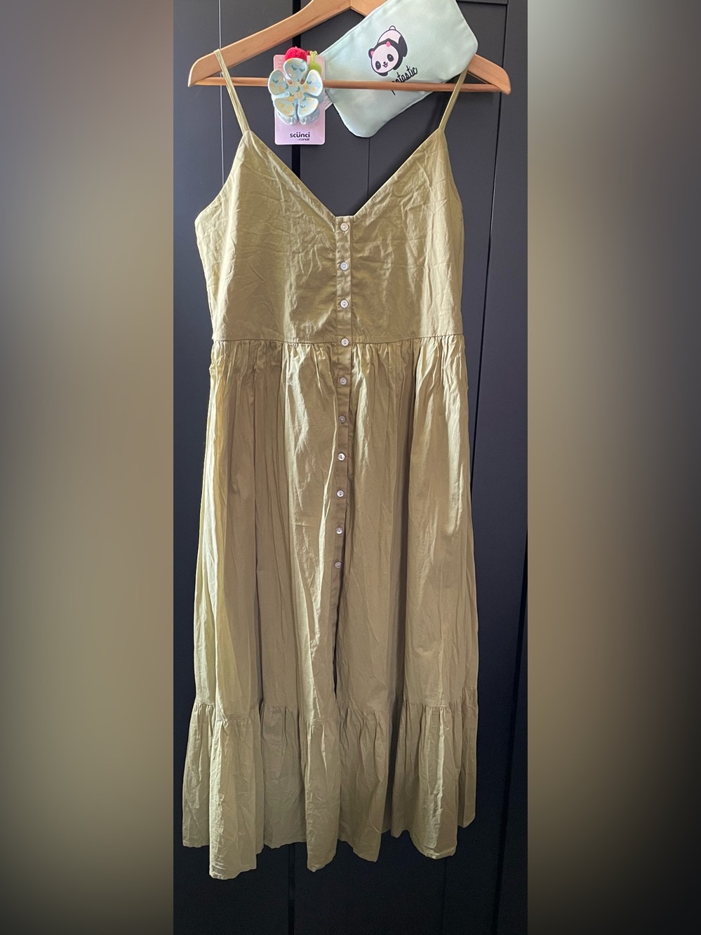 NWOT Girly bundle! Bila 77 dress w/ a kawaii Panda clutch & lemon hair claw.
